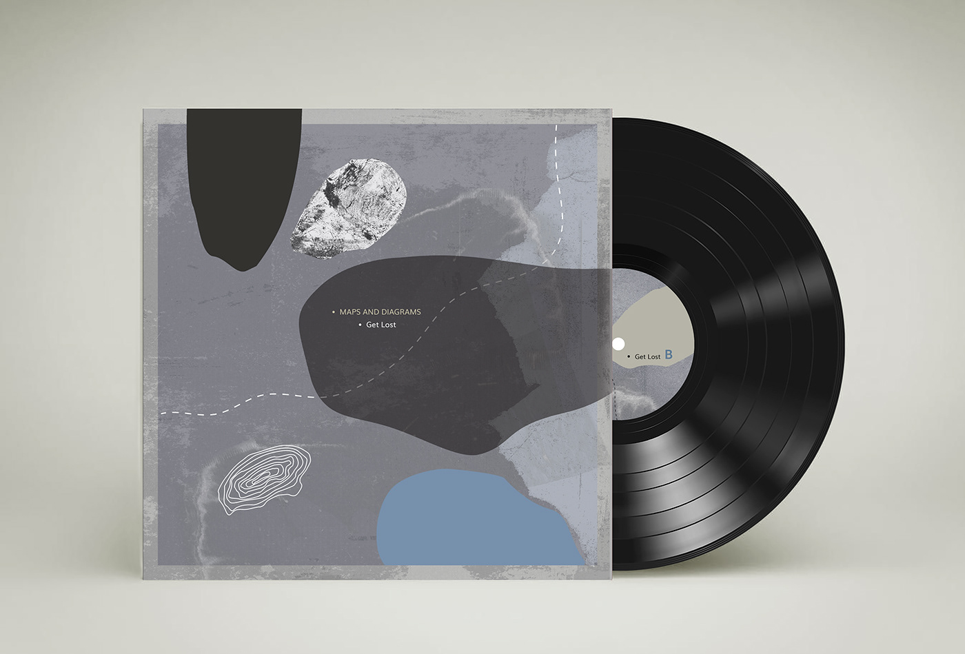 Album Ambient artwork cover design diagrams LP maps vinyl