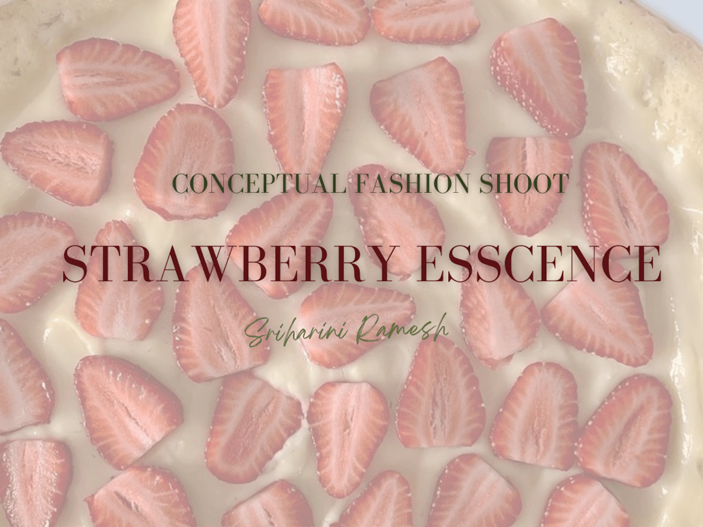 fashion photography styling project photoshoot strawberry makeup pastries