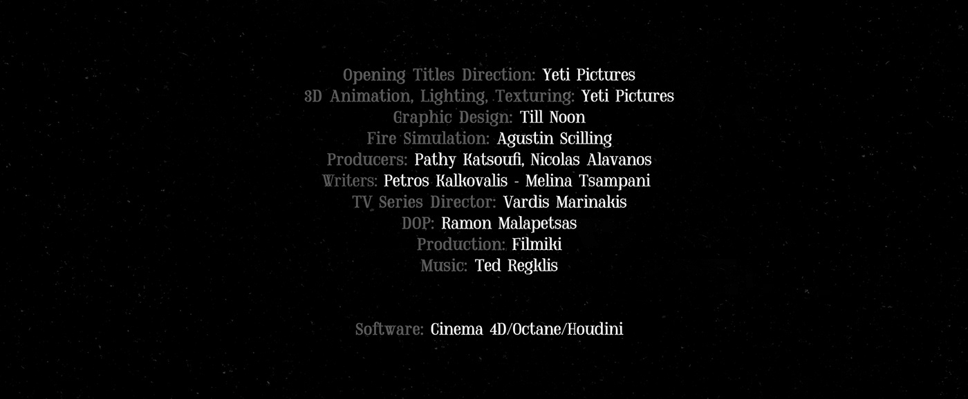3d motion cinema4d houdini movie octane open titles series Silent Road vfx YETI PICTURES