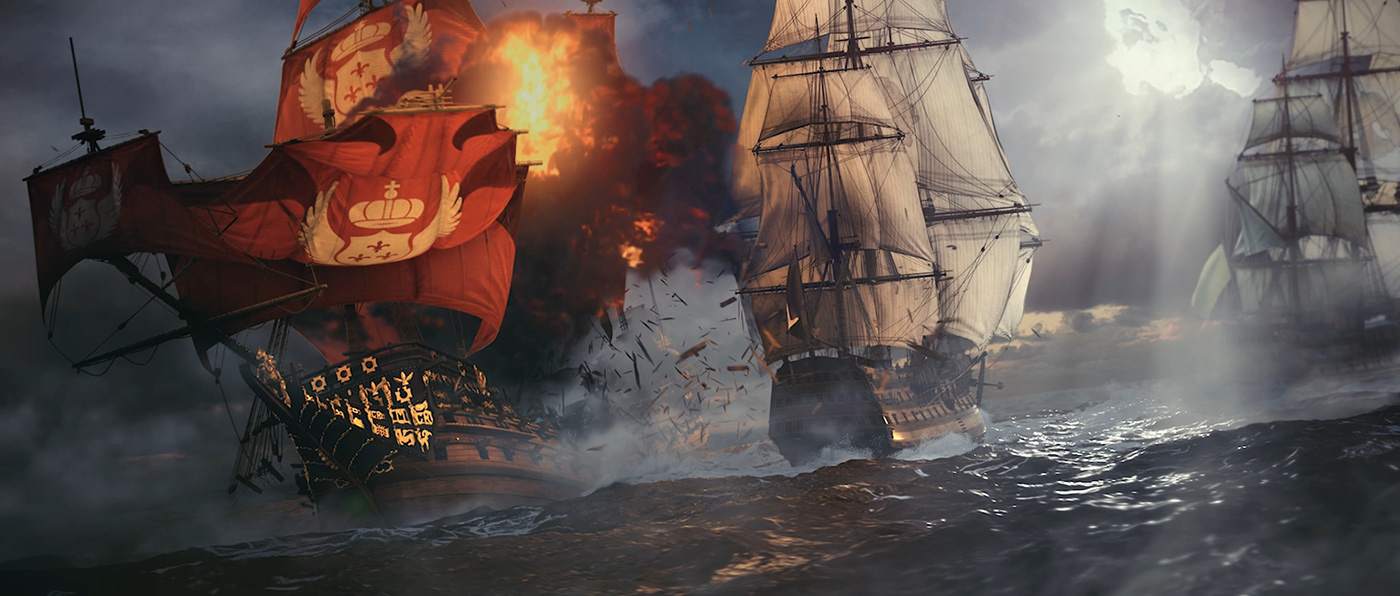 action battle cinematic game Korea Ocean pirate sailboat sea ship
