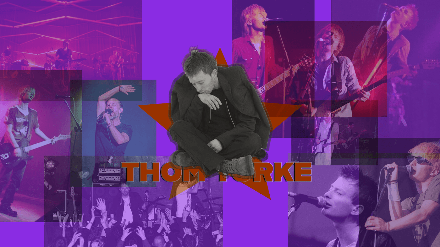 thom Yorke Radiohead rock music Digital Art  Graphic Designer express