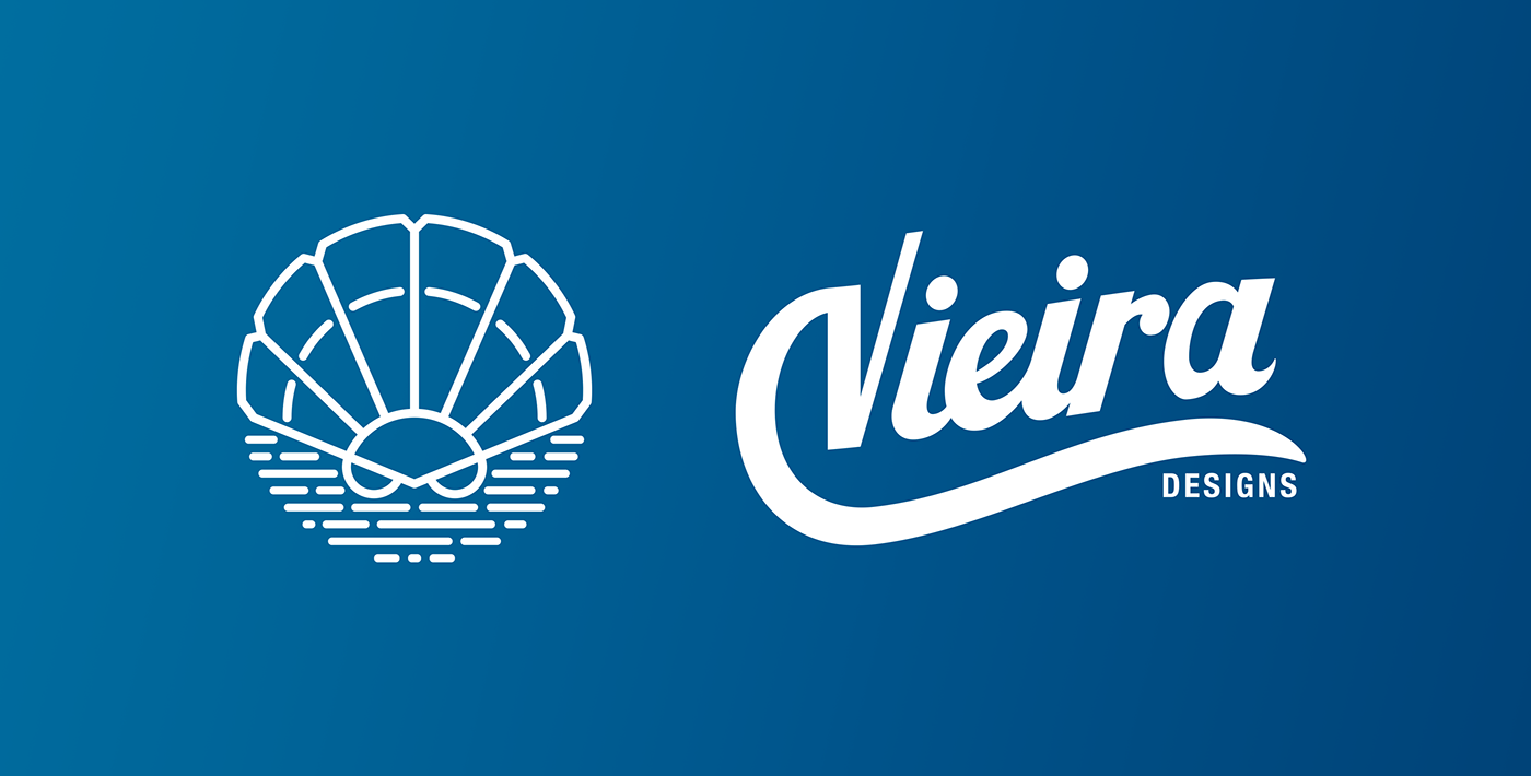 vieiradesigns logo Logotype branding  stationary print Personal Brand ILLUSTRATION  cards typography  