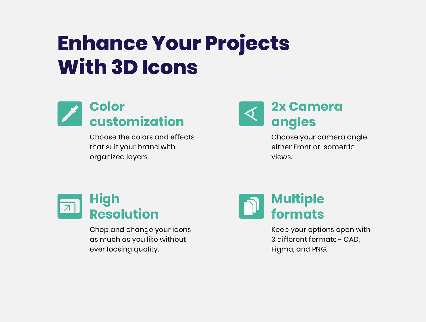 3D 3Dicon apps c4d cinema4d Icon landing page Render Web webicons