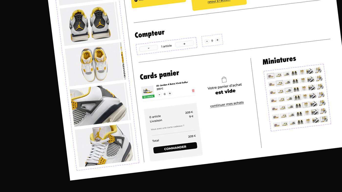 prototype design system atomic design variable air jordan Nike user interface ui design Mobile app
