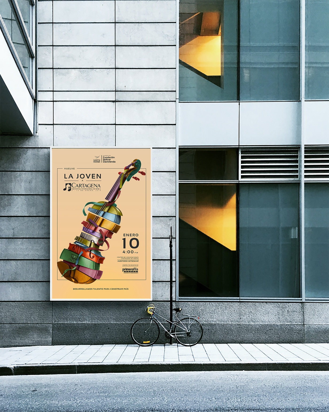 art poster cartel Violin classic mussic design Poster Design