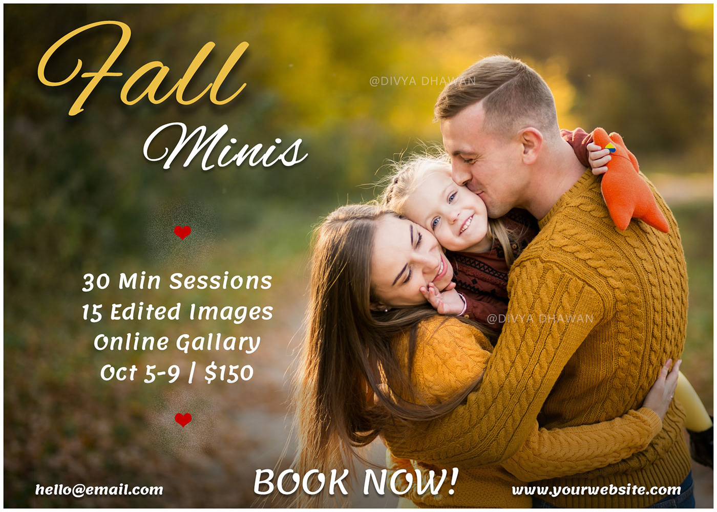 autumn creative graphics marketing   Minis Photography  photoshop porch season template