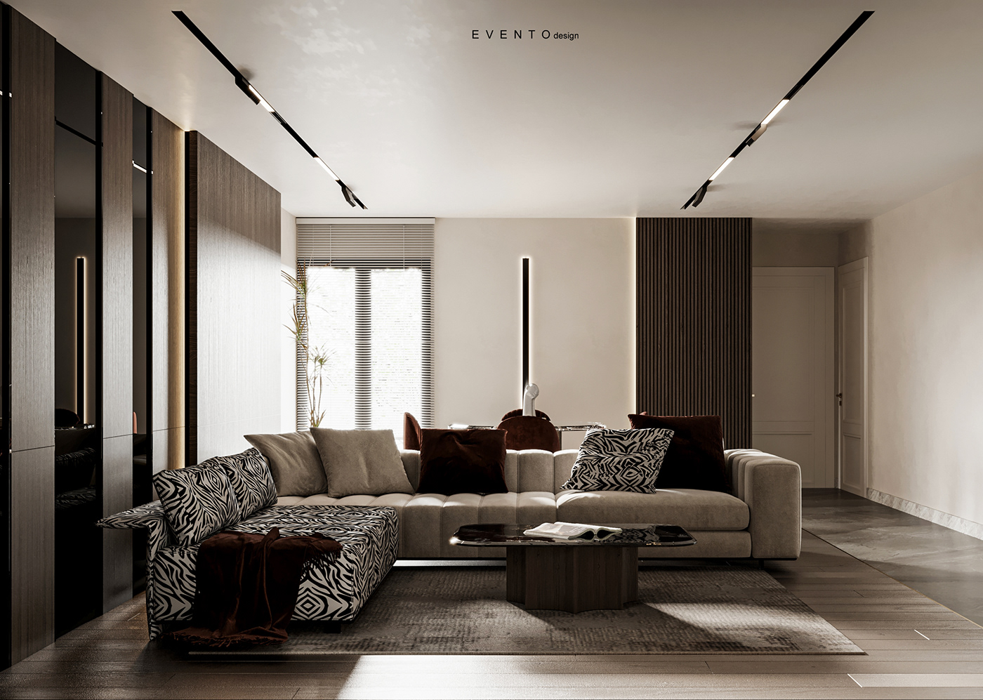 indoor interior design  architecture Render 3D modern 3ds max corona visualization archviz