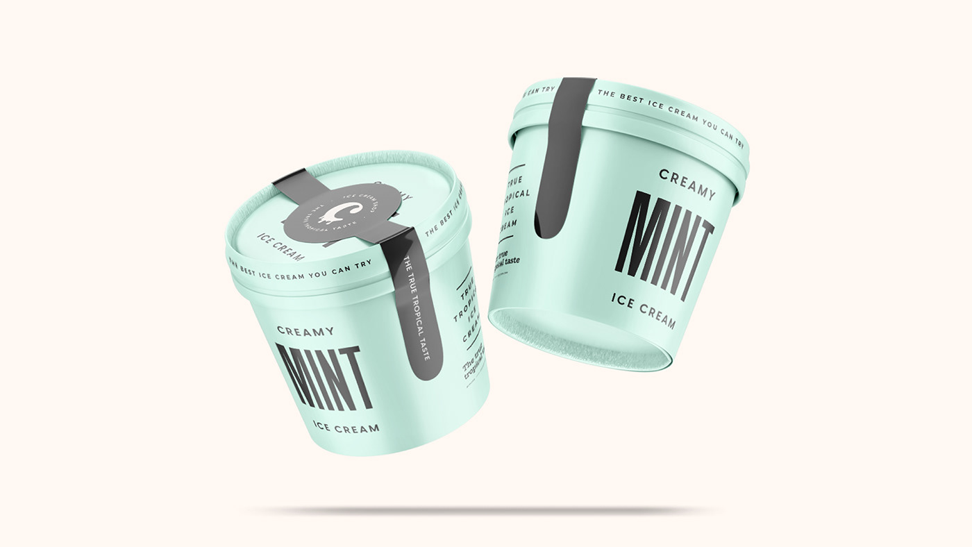 brand identity embalagem Food  ice cream Packaging packing Packing Design restaurant sorvete sorveteria