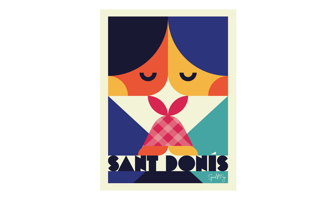 Poster with an illustration celebrating "Sant Donís" and "La Mocaorà" 