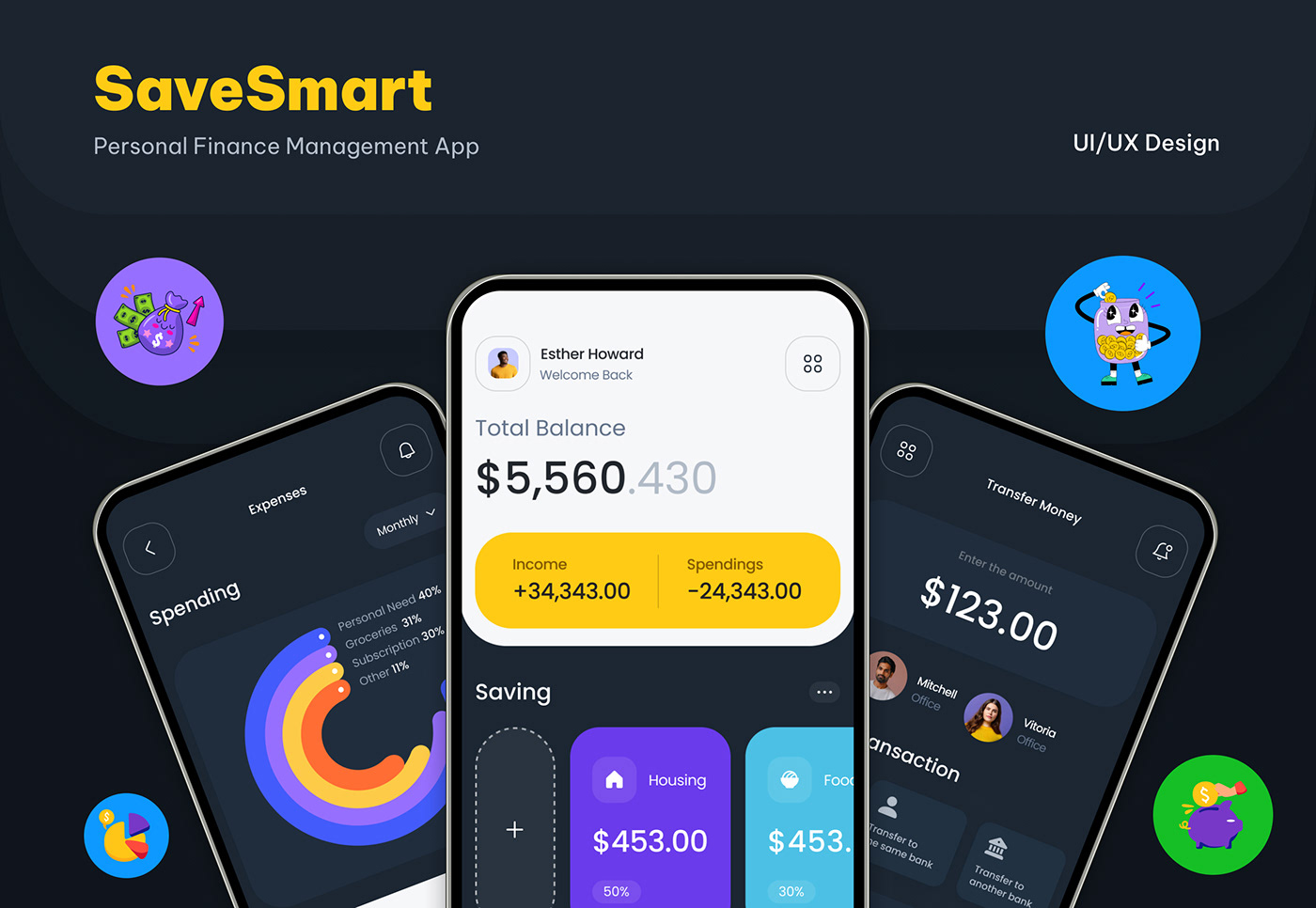 finance app design 