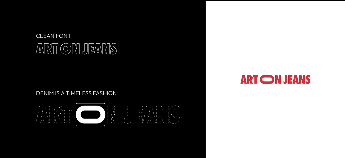 branding  Clothing apparel jeans design logo Packaging bold modern colorful