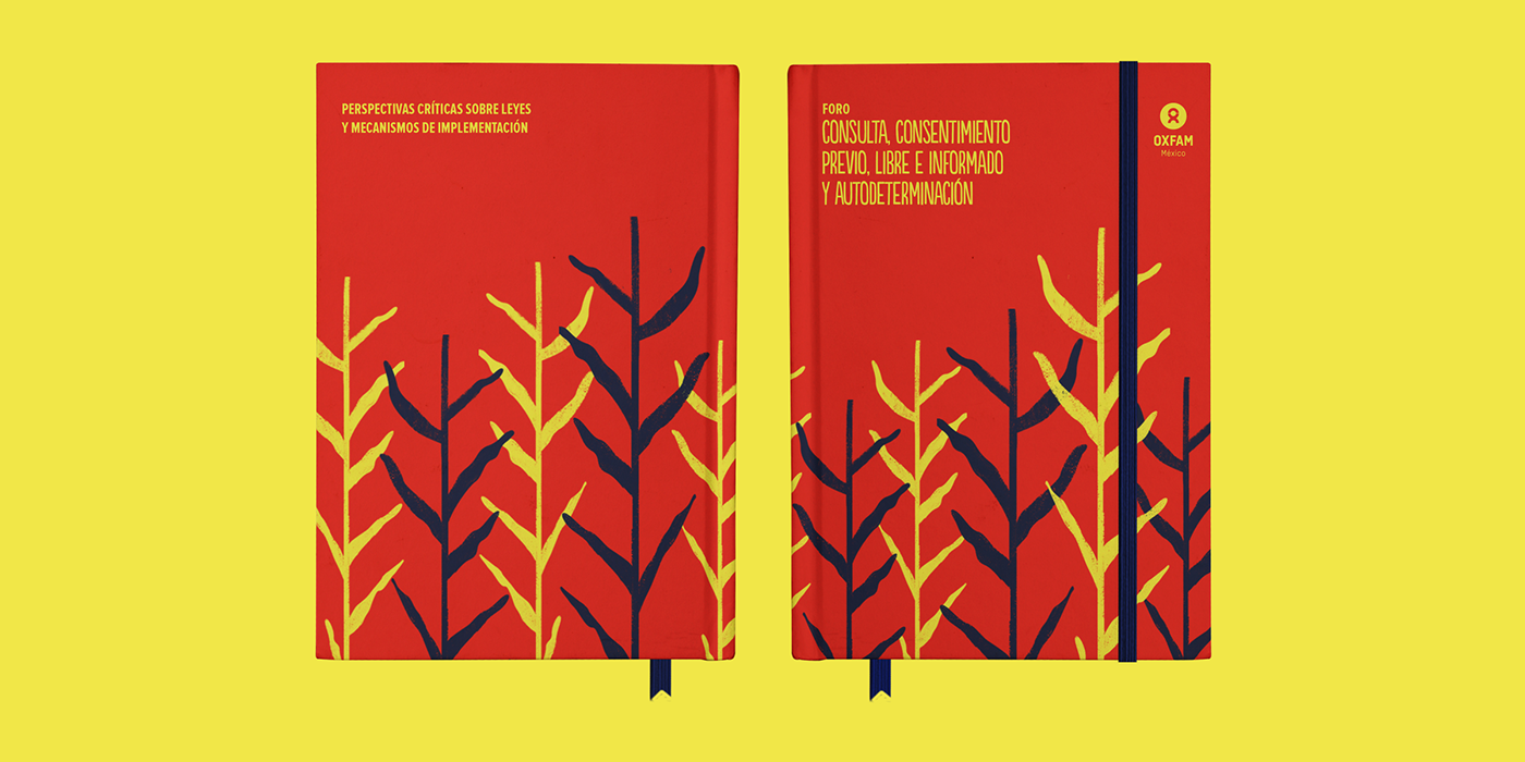 ILLUSTRATION  branding  graphicdesign editorialdesign poster cartel indigena Oxfam humanrights maiz