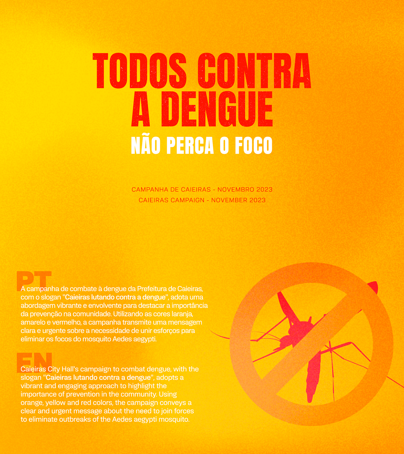 design Prefeitura dengue marketing   Graphic Designer proteção