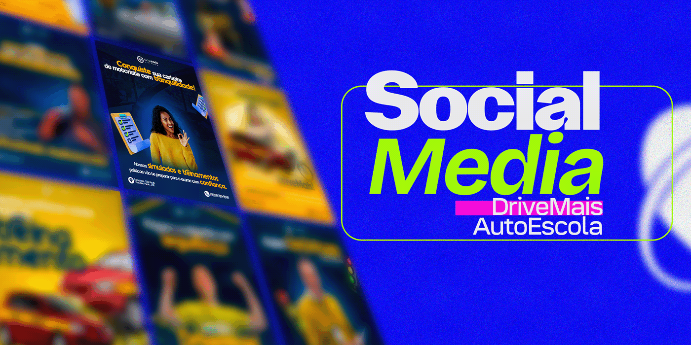 Social media post Redes Sociais instagram post autoescola CNH habilitação Trânsito carro automotive  