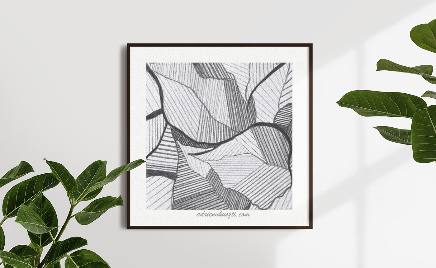 digitalprint Drawing  graphic hungary leaf line Nature pen rajz