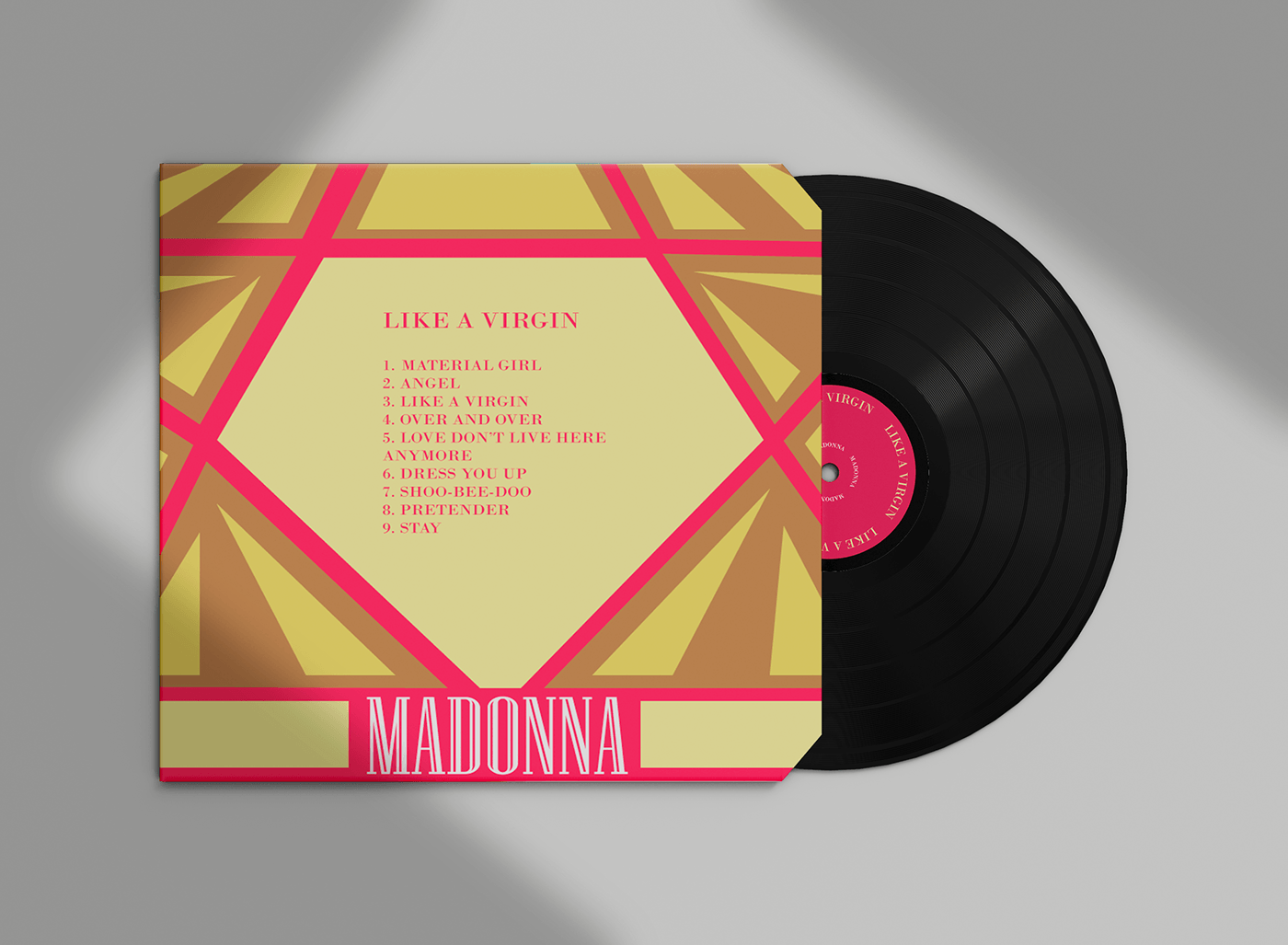 ILLUSTRATION  illustration design Vinyl Cover Music Packaging vinyl design CD cover madonna