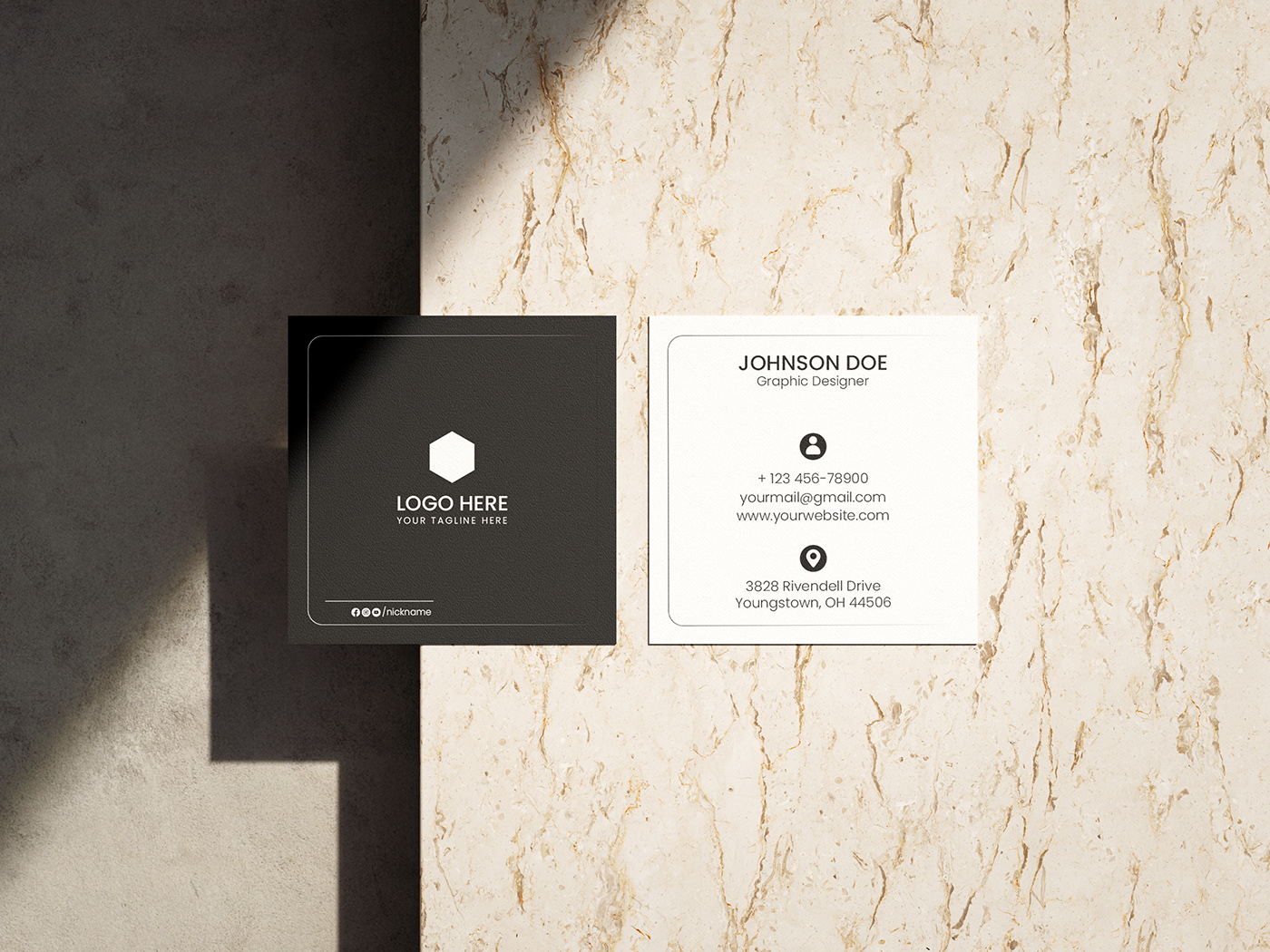 business card Business card design Square Business Card square business cards card design business Graphic Designer design square design graphic