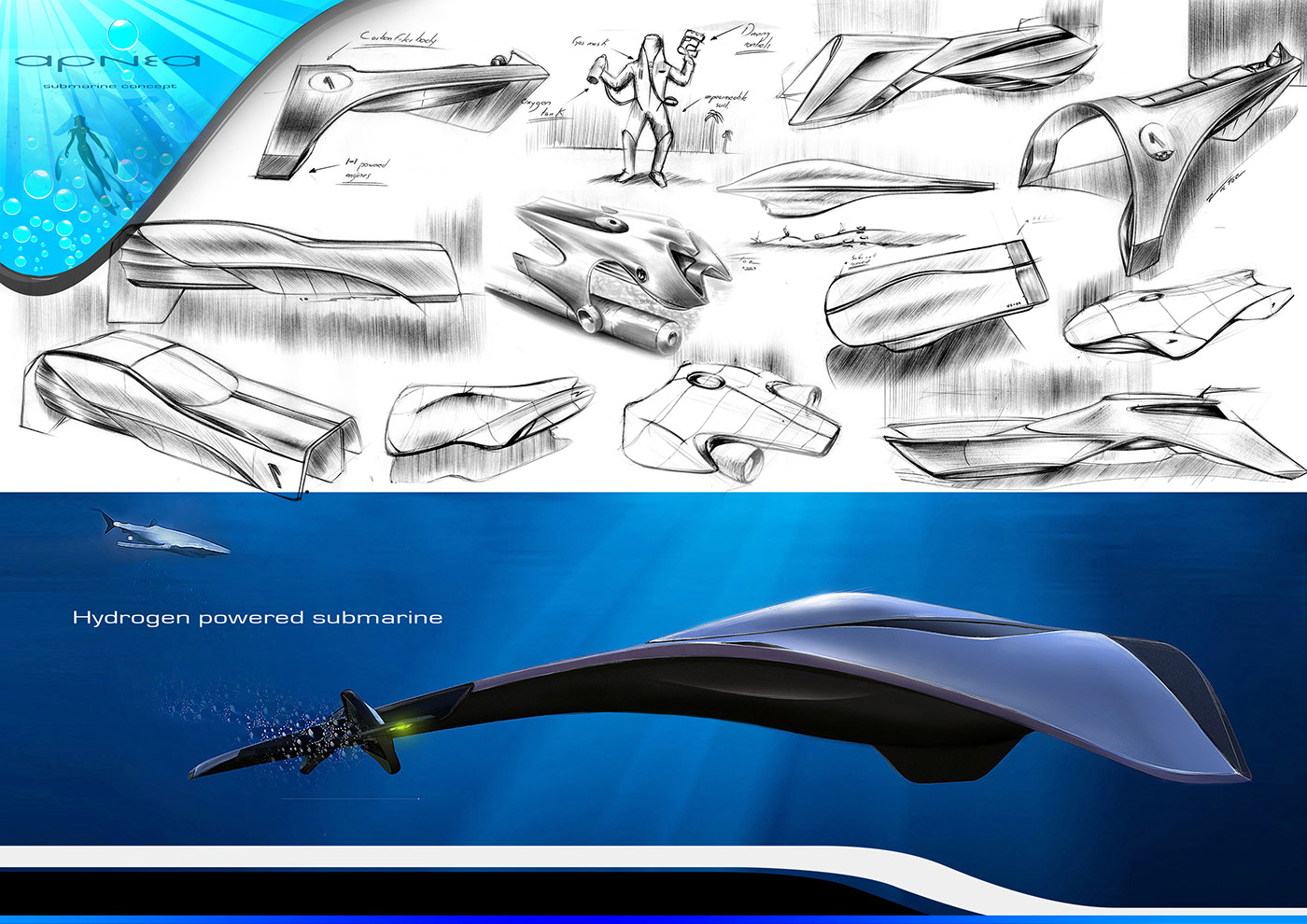 submarine apnea design Hydrogen victor uribe