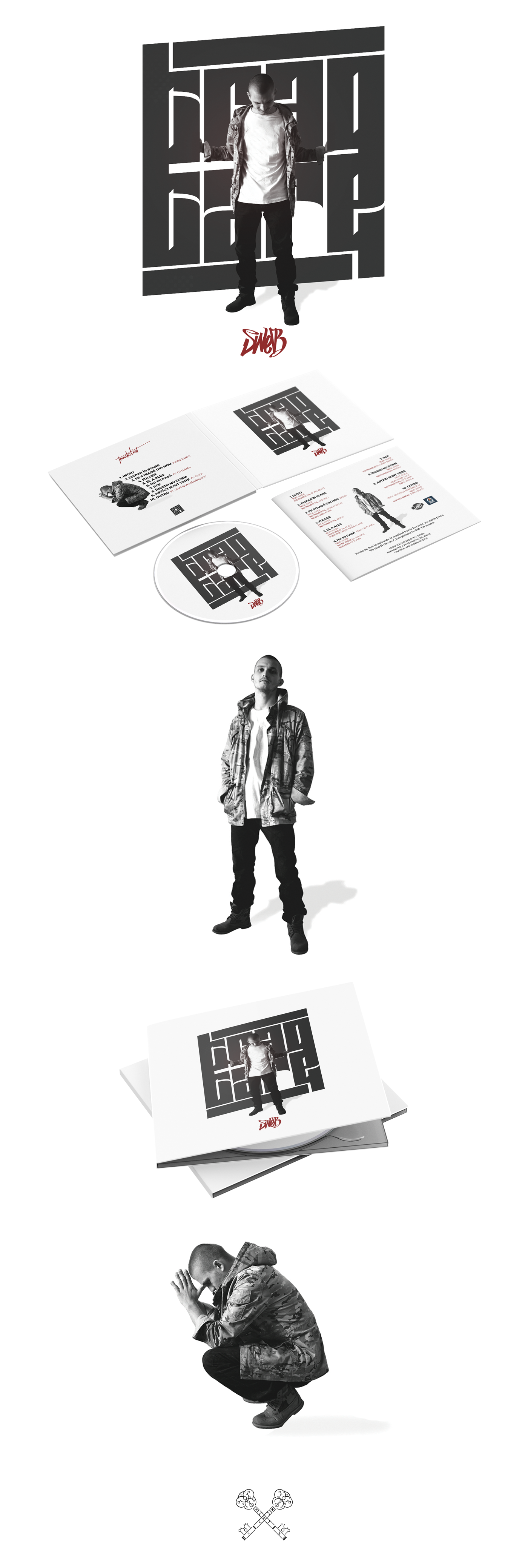 sweb tragtare music Album hip hop romania Packaging design