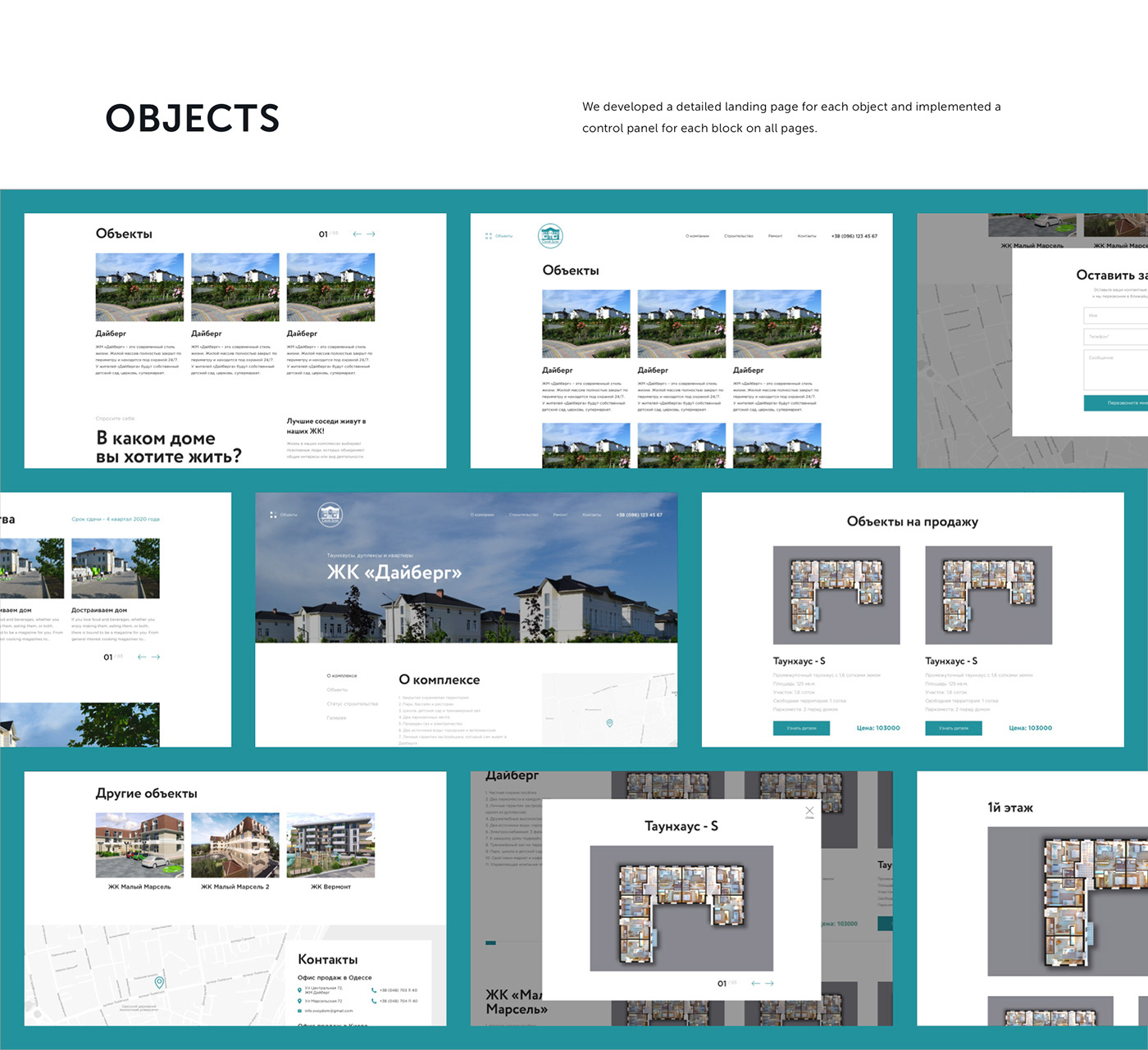 corporate web-site Housing estates minimal Minimalism Residential Complexes UI ui ux ux web-design Web-site