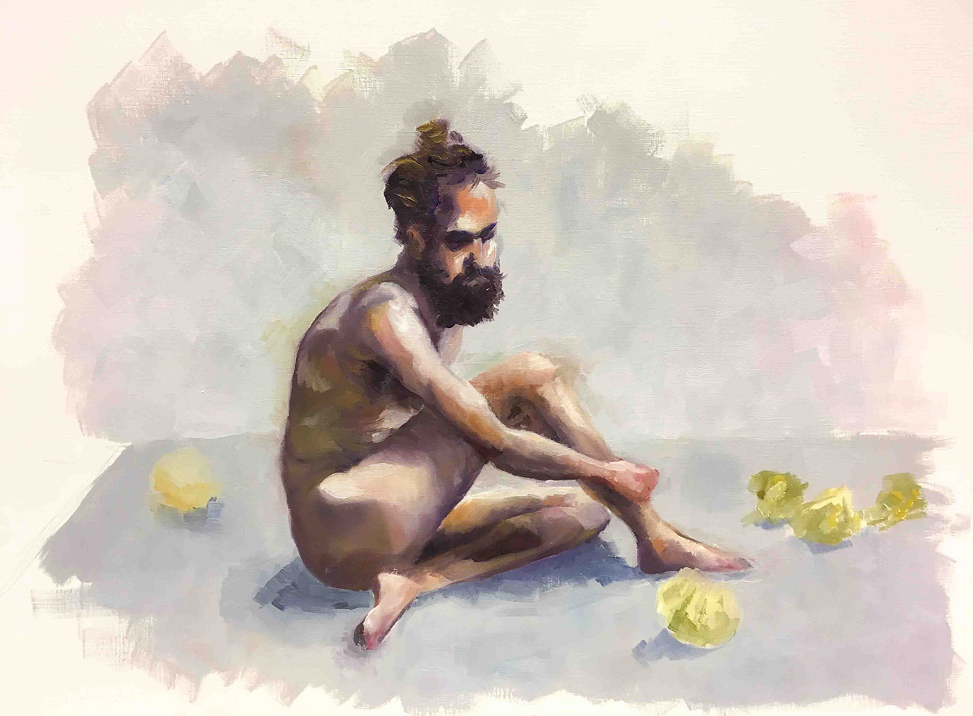 oil painting   color figure portrait
