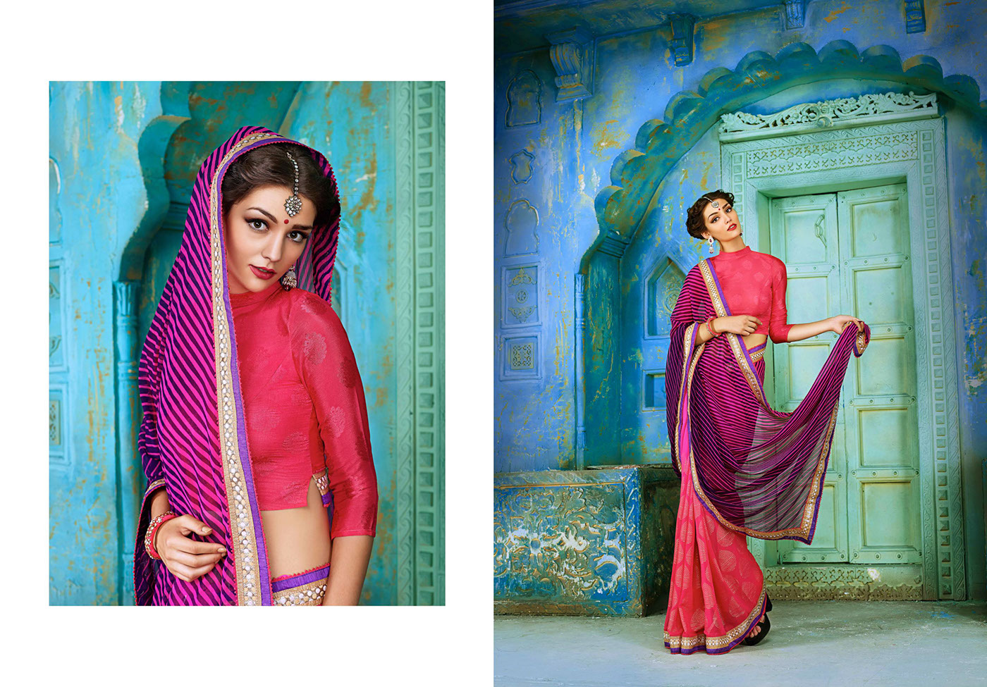 Catalogue art advertise brand saroj sarees sushant panchal