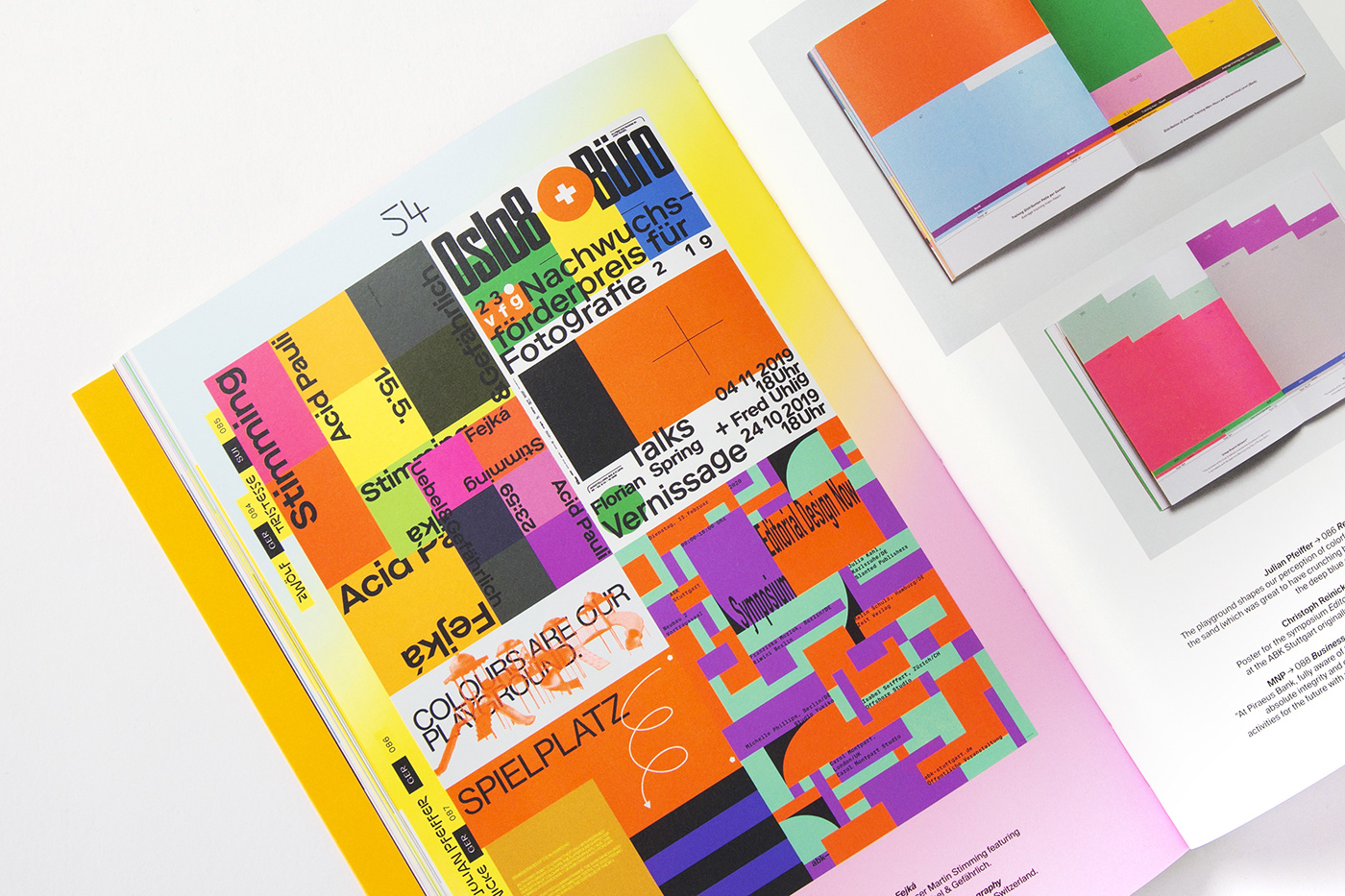 colorful colours contrast gradient slanted slanted magazine Slanted Publishers