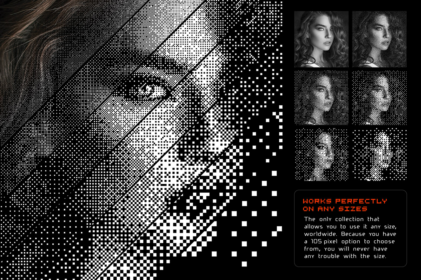 8 bit bitmap black and white Glitch old photoshop action pixel Pixel art pixel artist Retro