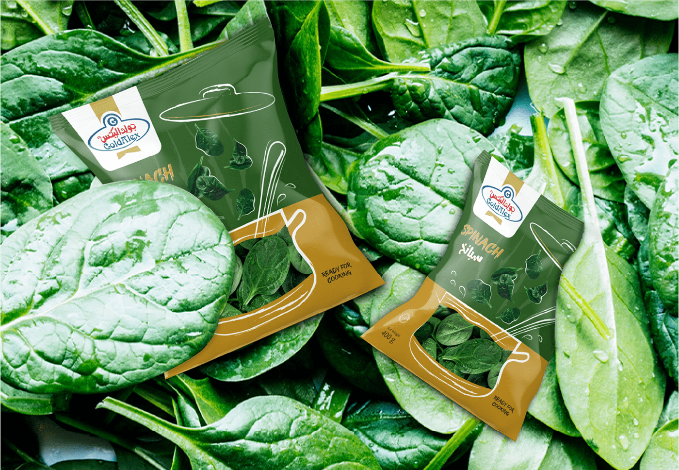 Food  frozen food green ILLUSTRATION  package Packaging packaging design product product design  vegetables