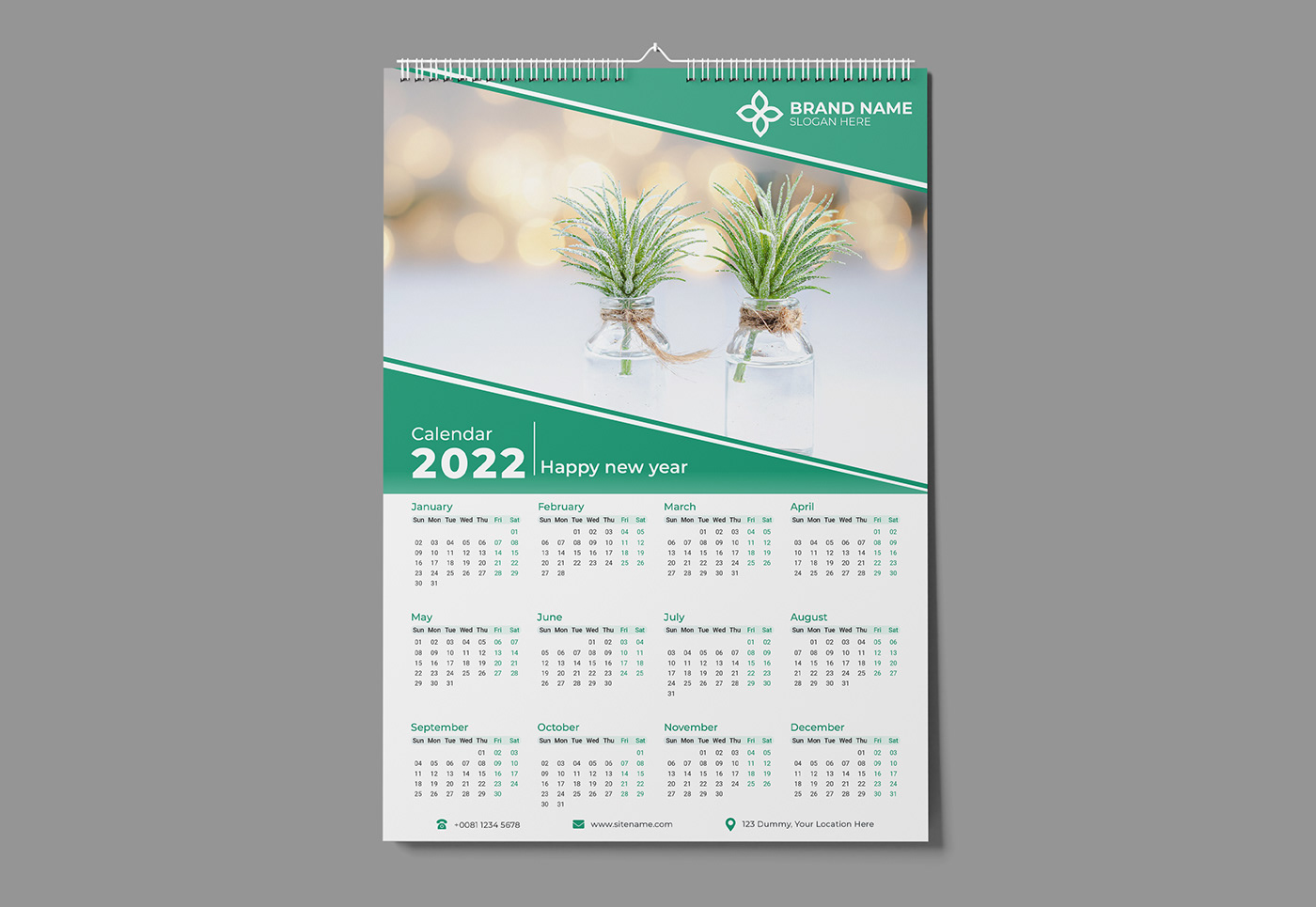 calendar Calendar 2022 calendar design calendar design 2022 Calendar Template card new year one page calendar wall calendar Wall Calendar 2022