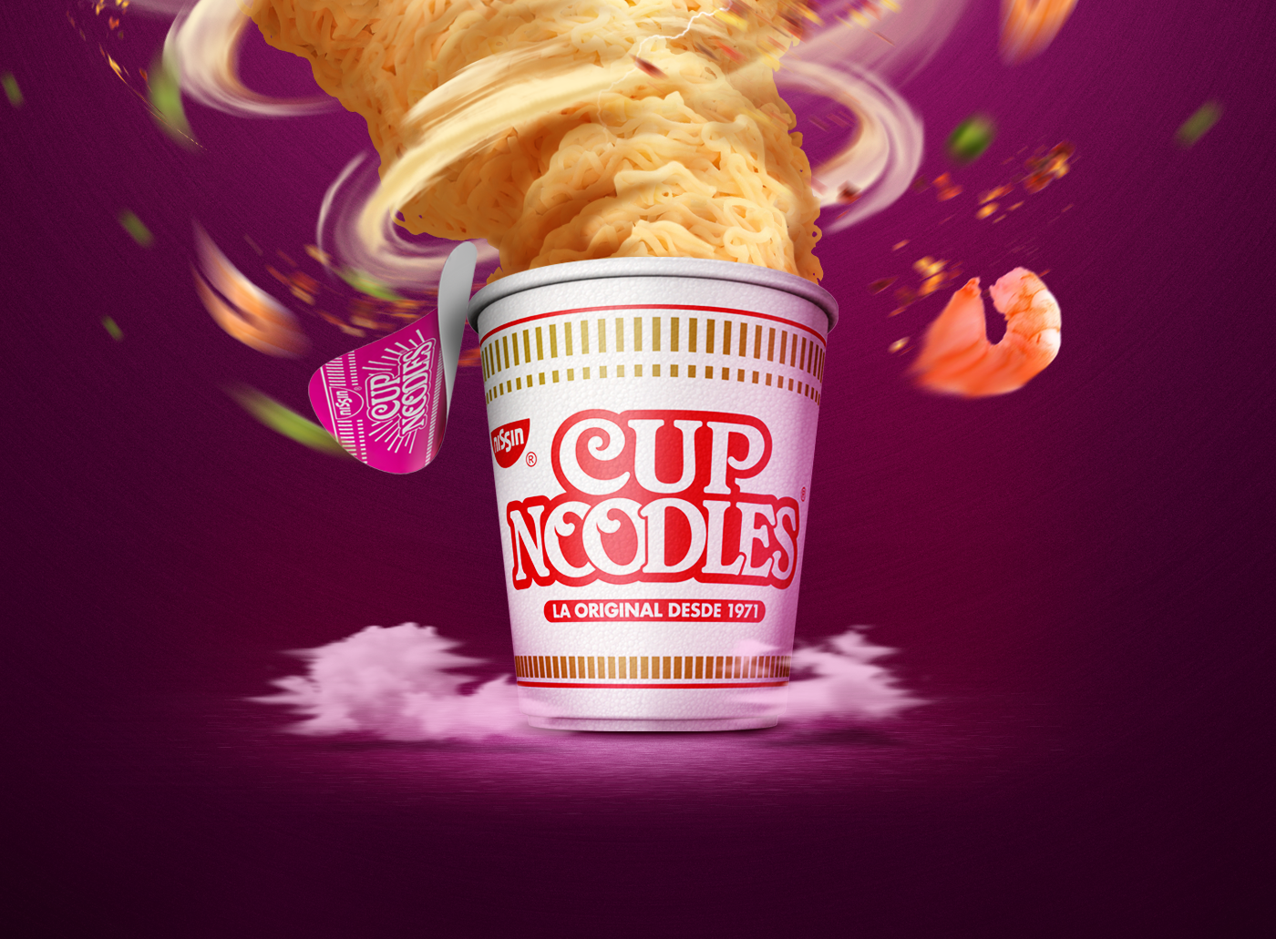 nissin CUP NOODLES fire Hot diablo intense explosive flavor Food  ramen