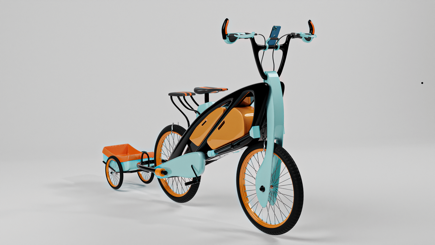 design Render 3D touring Bike sport fitness Travel blender