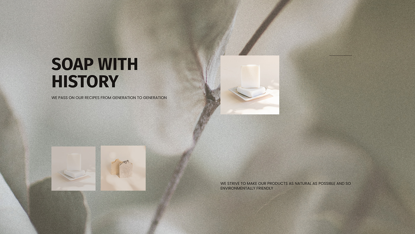 animation  beauty e-commerce graphic design  interaction naturalcosmetics soap UI ux Web Design 