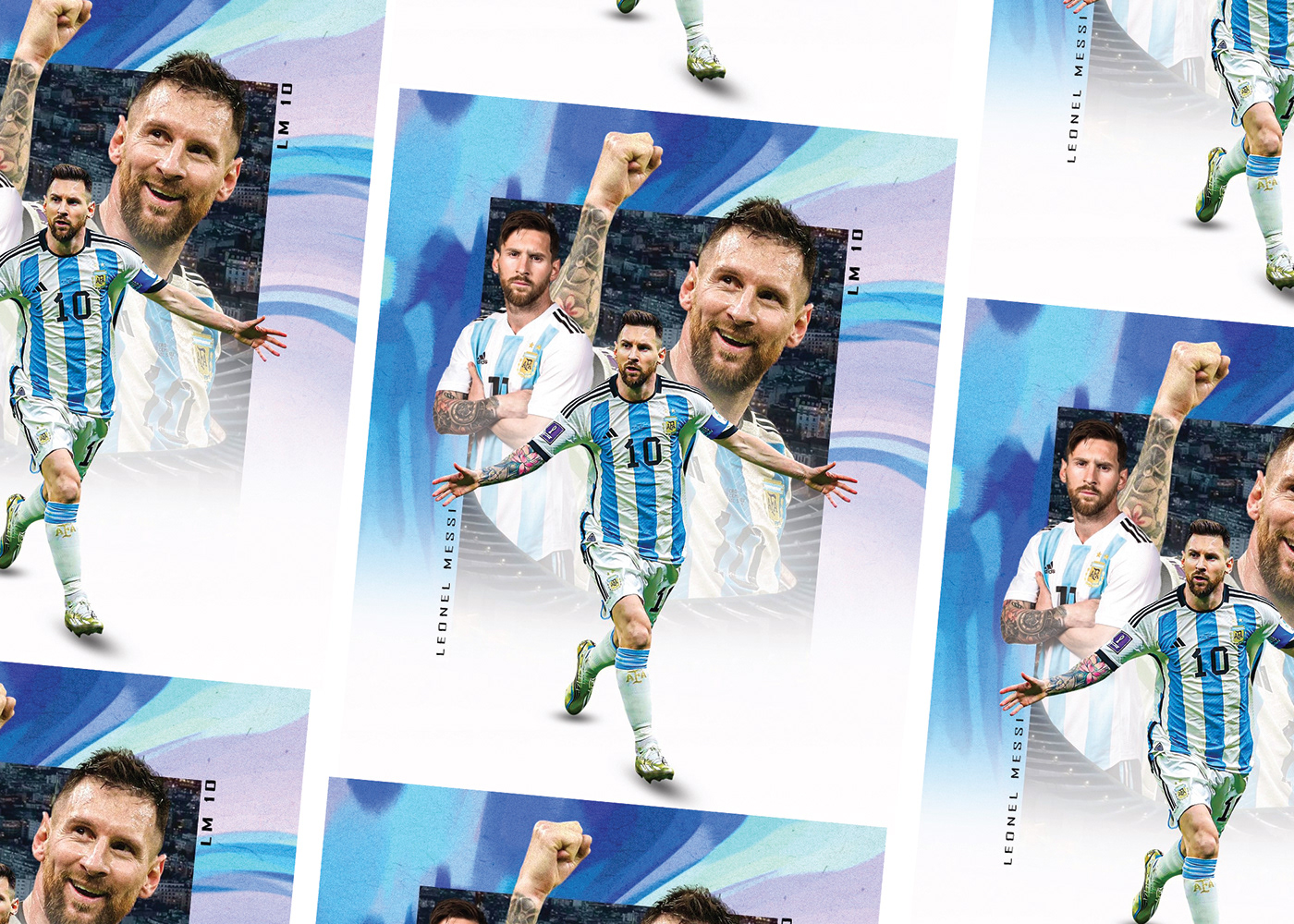 messi Messi Poster argentina FIFA World Cup player poster design Social media post advertisement sports football Sports Design