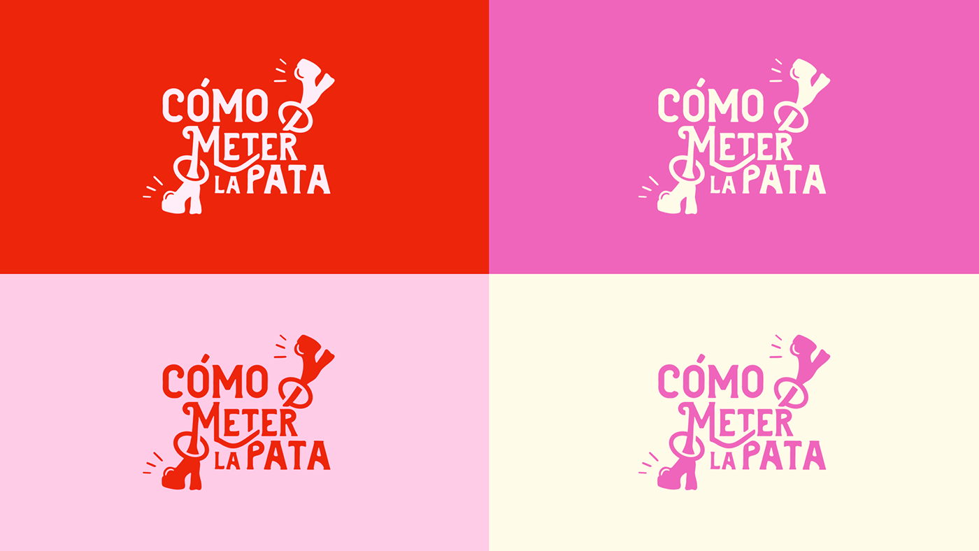 pink podcast logo brand identity Logo Design visual identity Social Media Design diseño de logo motion graphics  red лого