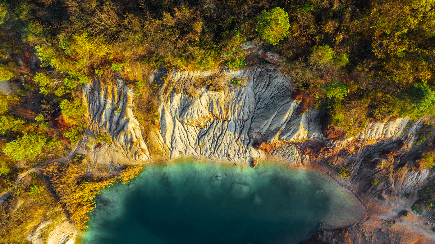 deep water lake hungary szabó viktor Aerial Nature Landscape fine art drone mine