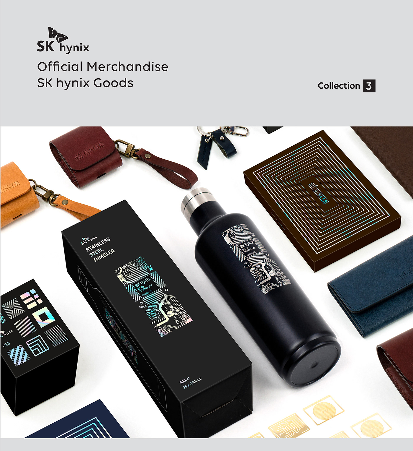 brand branding  Collection design graphic identity package SKhynix