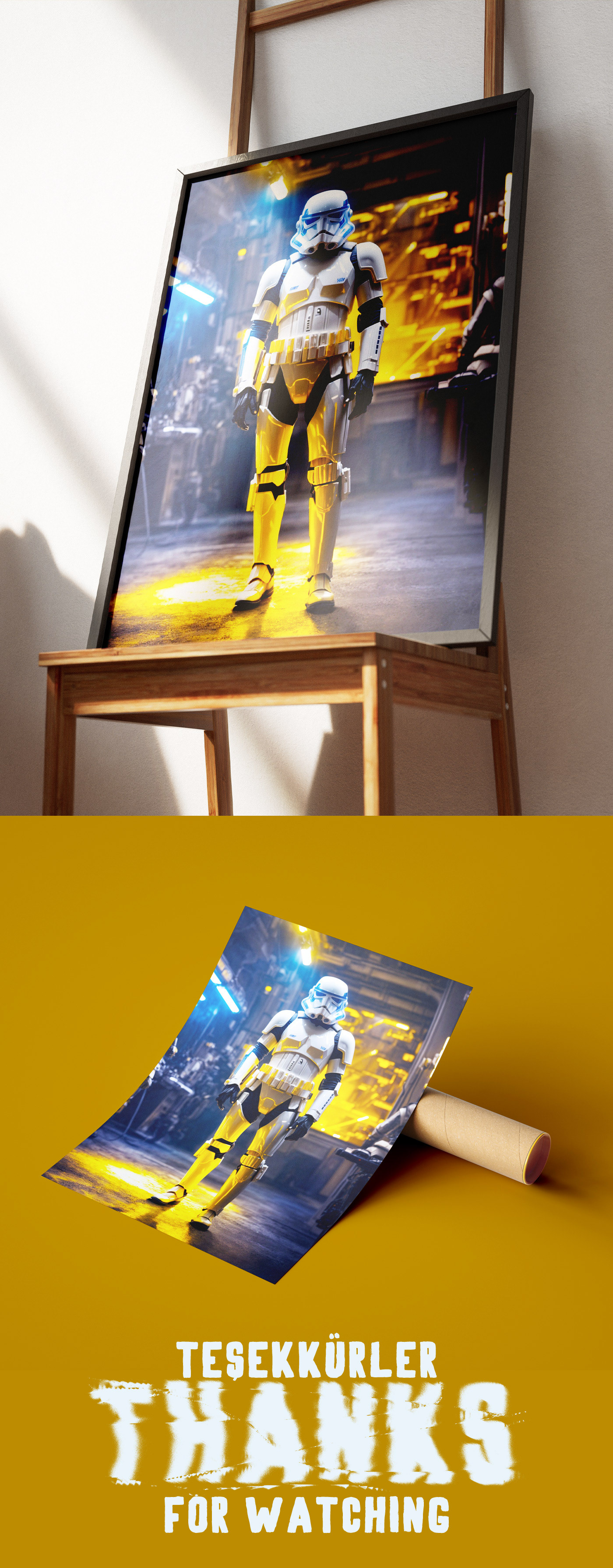 stormtrooper star wars Digital Art  poster Photography  photoshop 3D Render