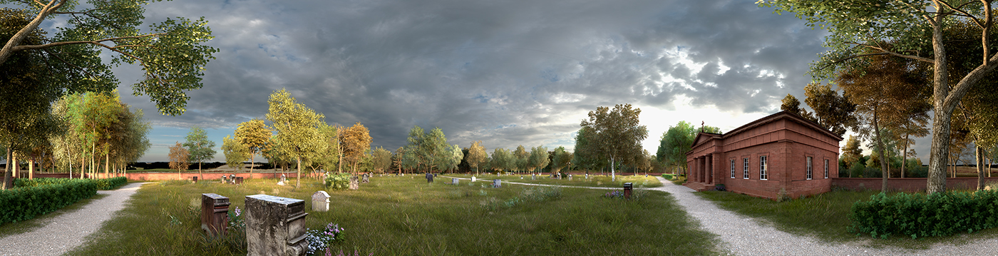 3D CGI Landscape visualisation Nature plants threes archviz 3dsmax vray