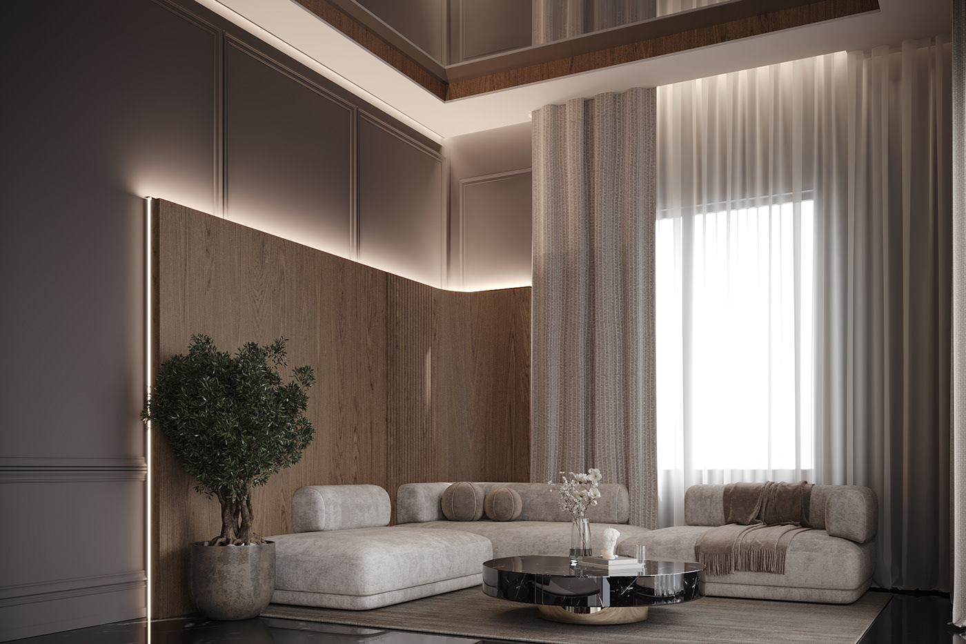 design interior design  architecture visualization Render 3ds max modern 3D corona