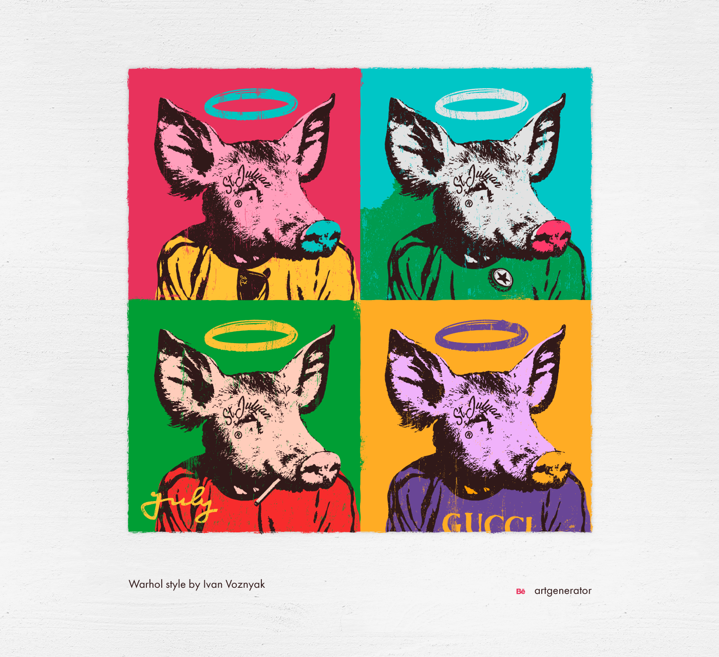 free calendar free calendar calendar 2019 pig art Picasso malevich warhol van gogh
