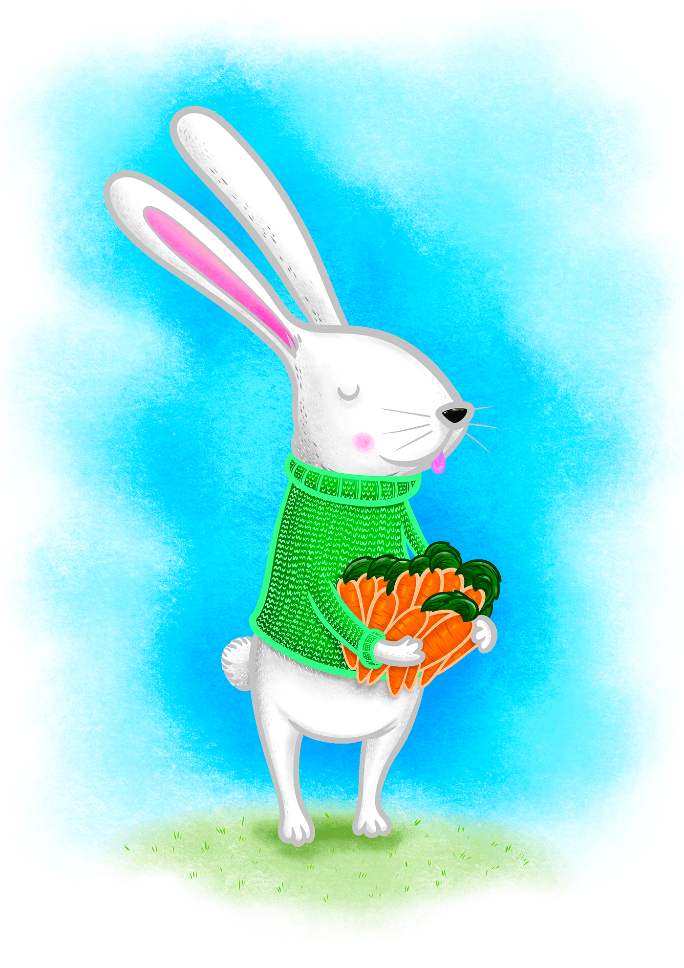 ILLUSTRATION  book illustrations spring hare