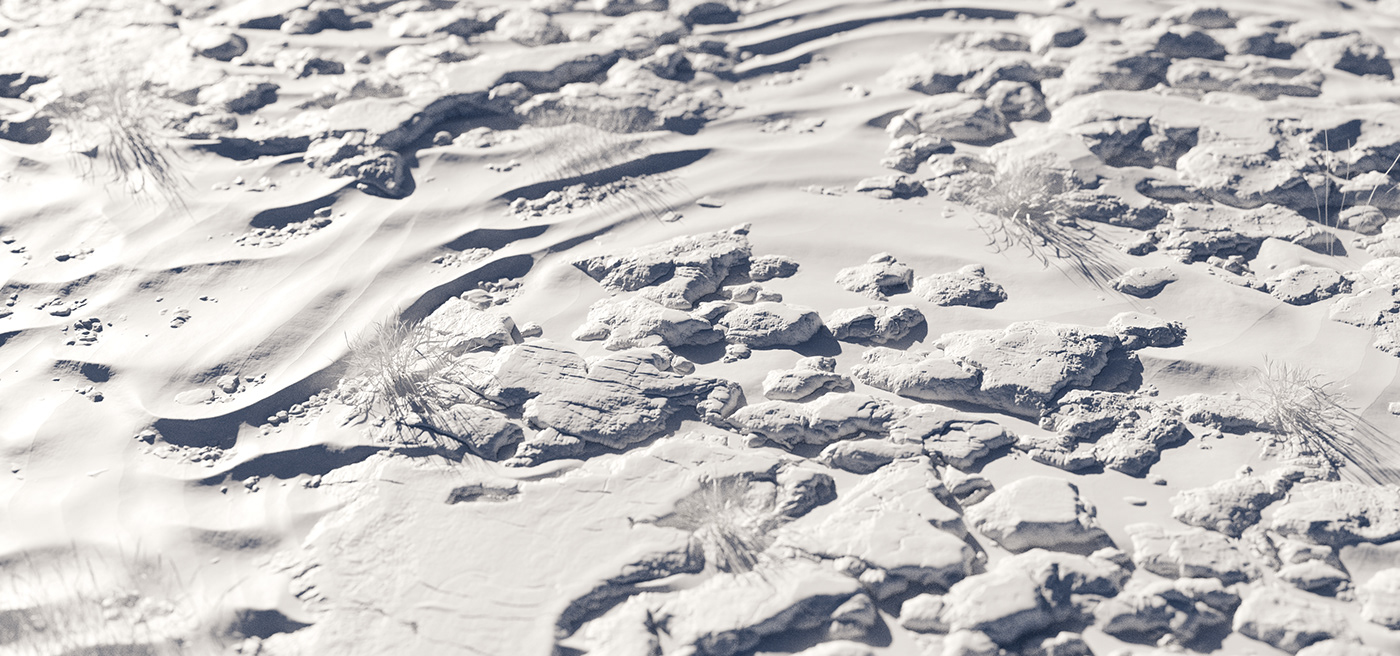 sand Landscape Nature terrain gaea 3D visualization Render exterior rocks