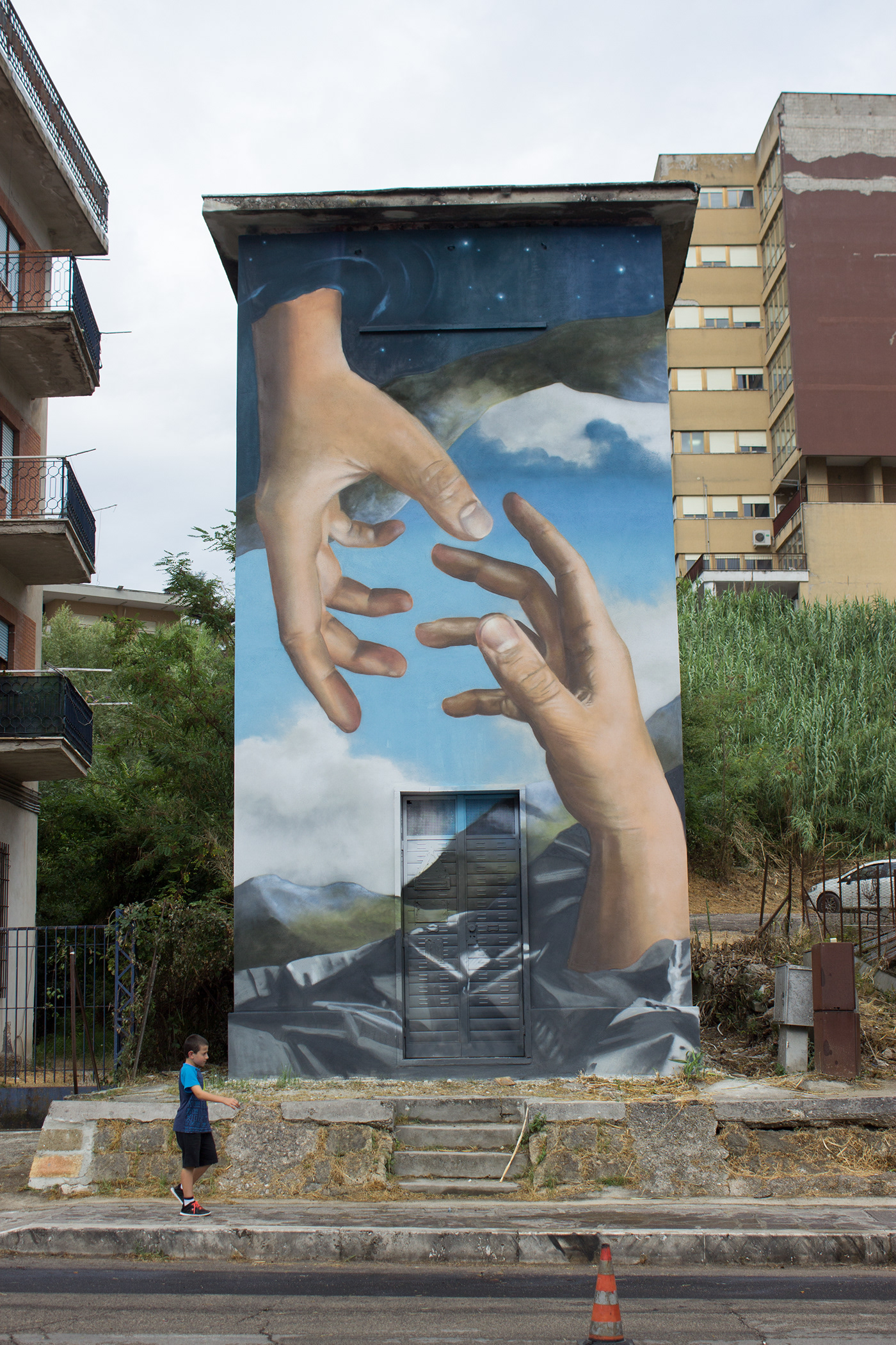 metaphisic Mural oniro pontecorvo San Giovanni Battista Street Art  streetart urban art Urbanart