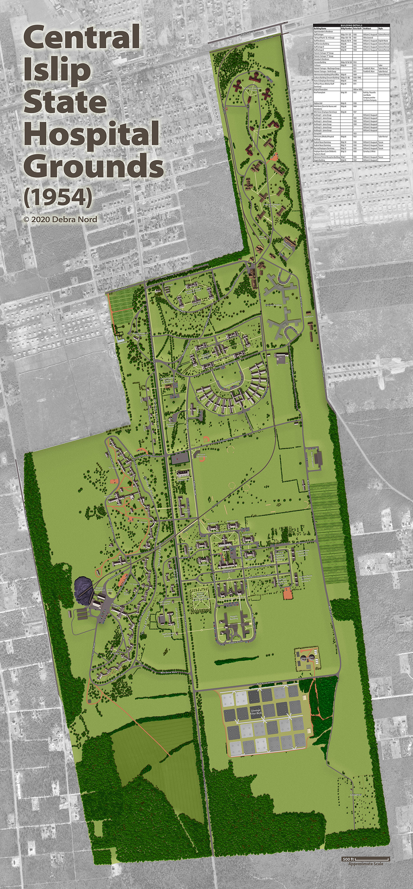 historic landmark Psychiatric Facility site plan rendering