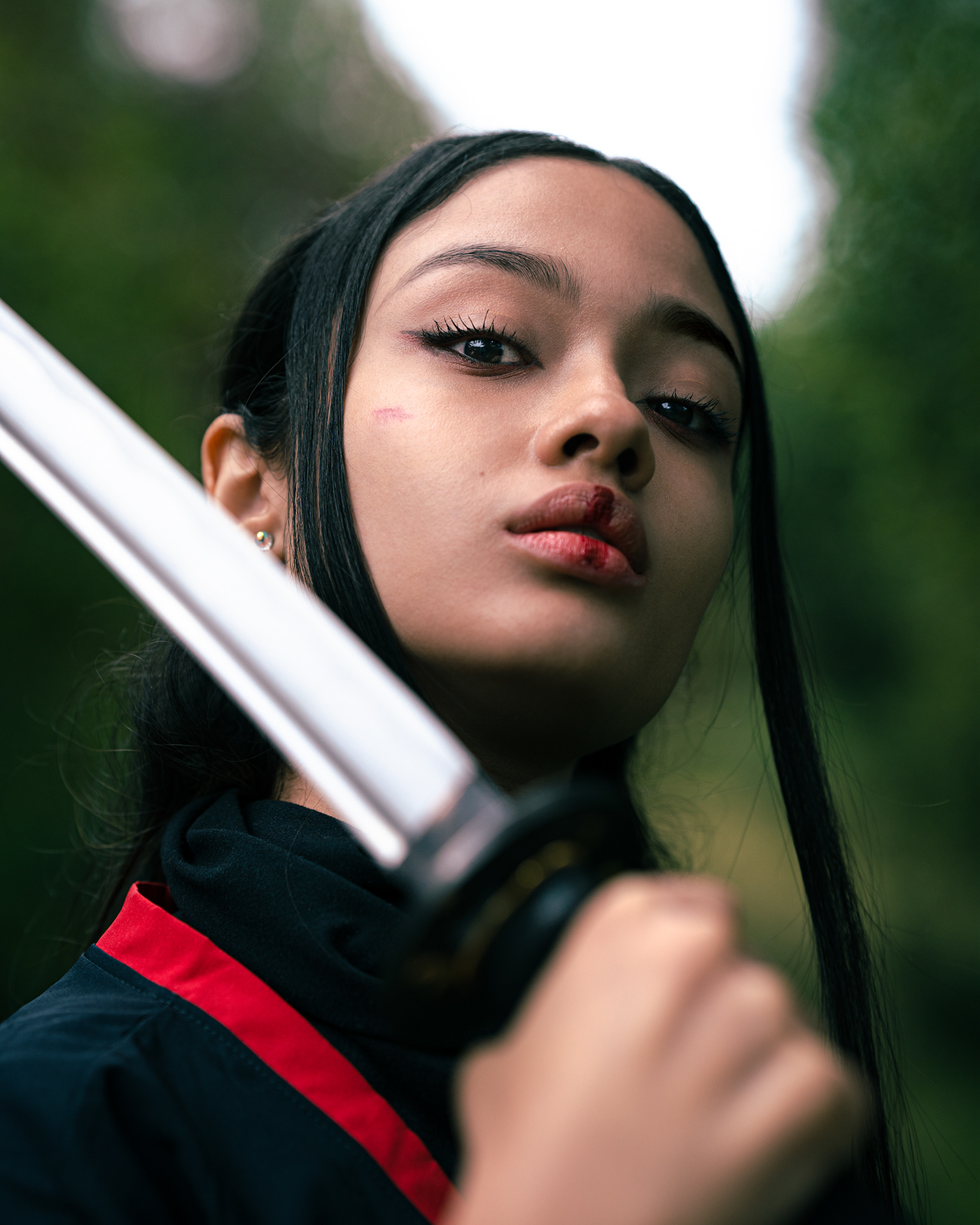 artisticphotography asian girl colombia Fotografia Japenese katana medellin model Photography  samurai