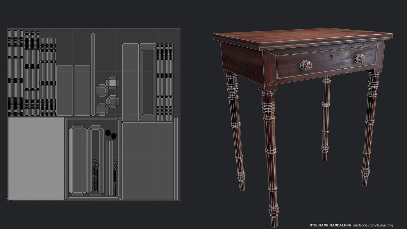 3D 3d art 3d artist 3D environment 3d modeling environment furniture props Render table