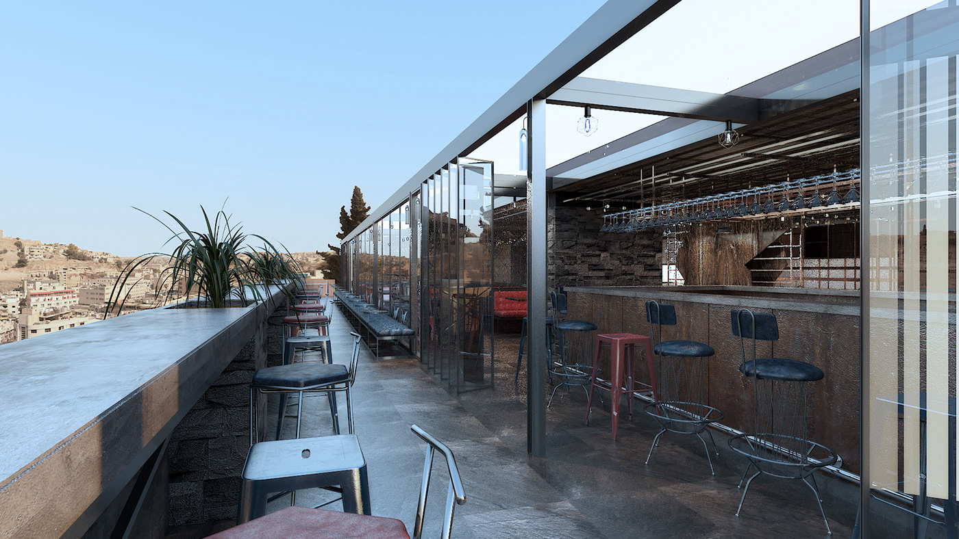 boutique hotel Uber design Hospitality bar restaurant terrace amman jordan
