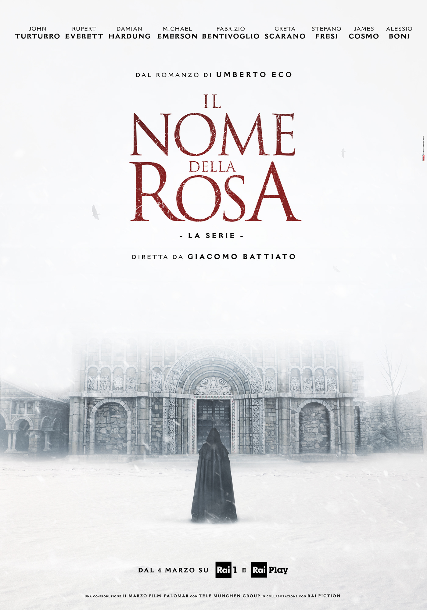 il nome della rosa the name of the rose umberto eco poster manifesto artwork Serie federico mauro