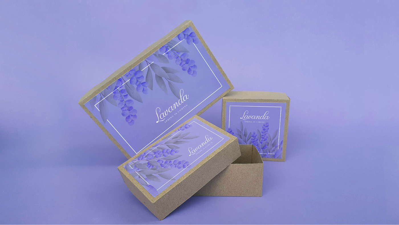 boxes branding  lavanda lavanda logo LILA logo Packaging packaging boxes primavera spring